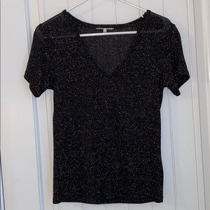 Nordstrom Black Sparkle Tshirt, EXCELLENT condition size  X-small